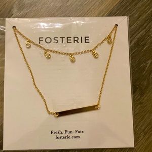 Fosterie gold necklace from Causebox - brand new!